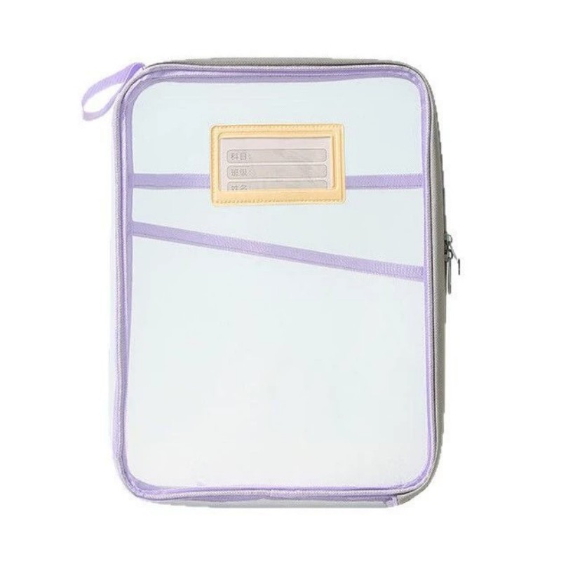 Map Dokumen Resleting Tas Mudah Dibawa Visibilitas Transparan Map Buku Sekolah Resleting Test Paper