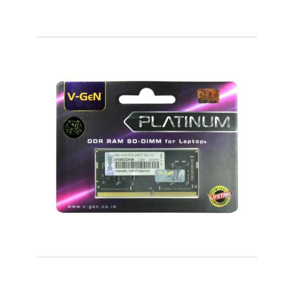V-GEN SODIMM DDR4 8 GB 2666Mhz PC-21300 VGEN RAM LAPTOP