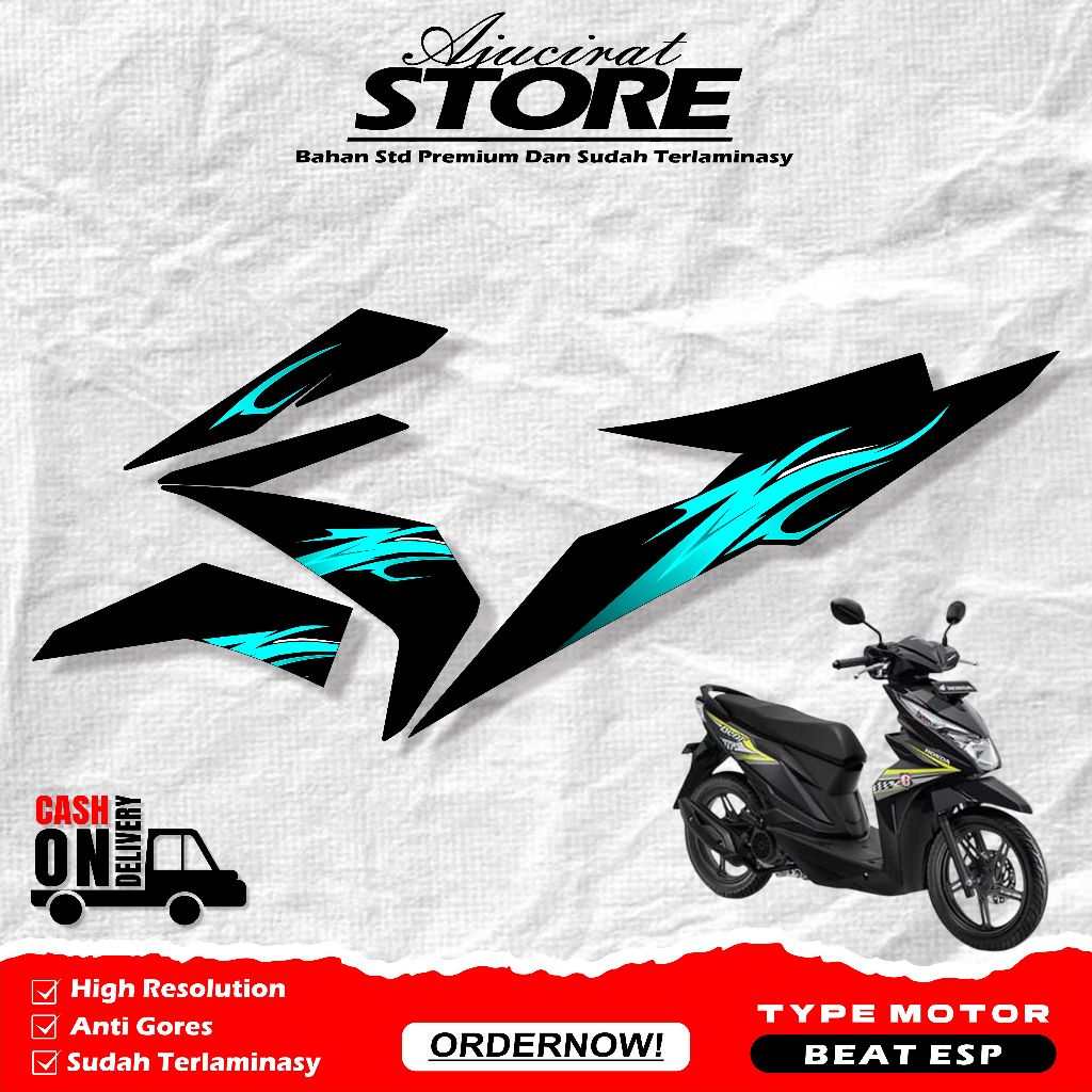 Stiker Striping Beat Esp 2017-2019 / stiker beat esp - Striping beat 2017.2019