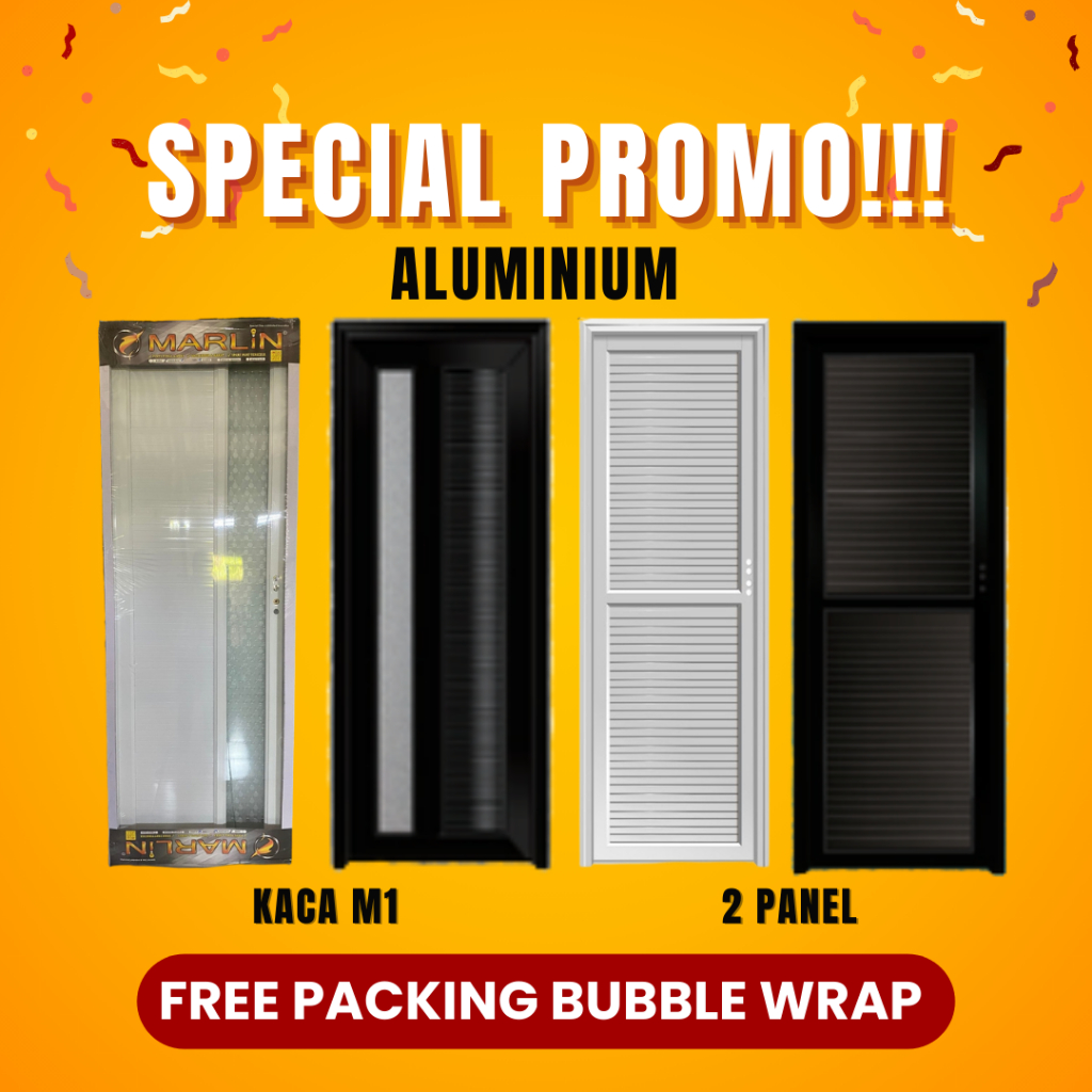 PINTU ALUMINIUM MARLIN KAMAR MANDI / PINTU KAMAR