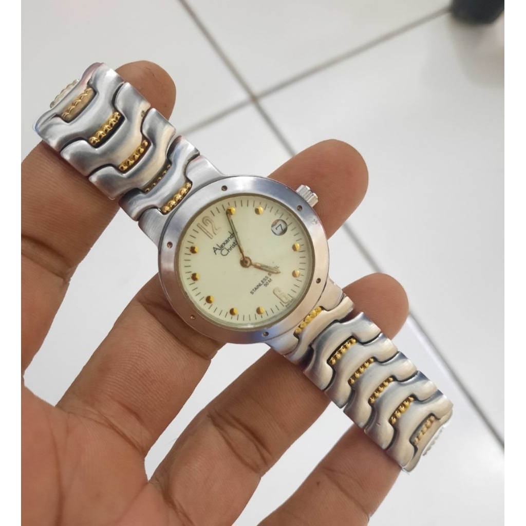 Jam tangan wanita ac original mewah stainles solid murah