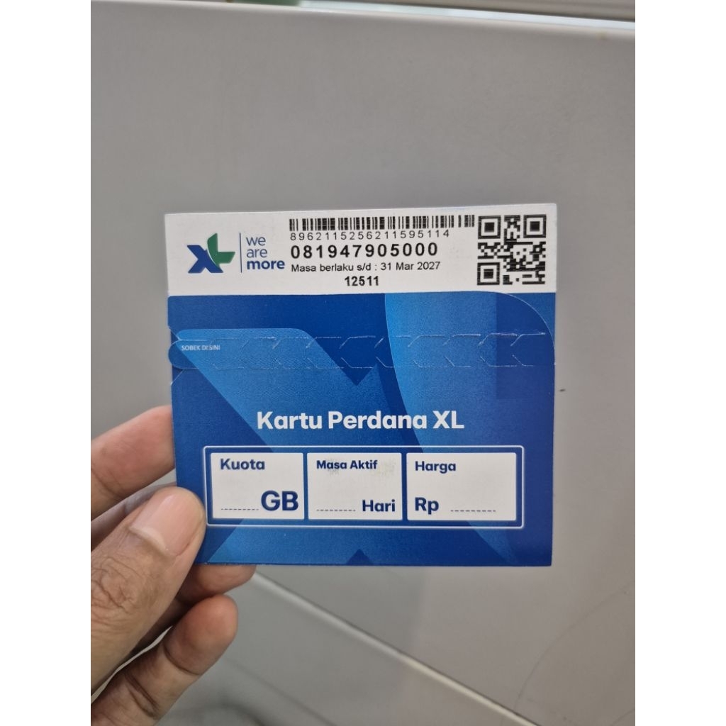 Masa Aktif Panjang: Kartu ini aktif selama 30 hari, memberikan fleksibilitas dalam penggunaan.- Muda