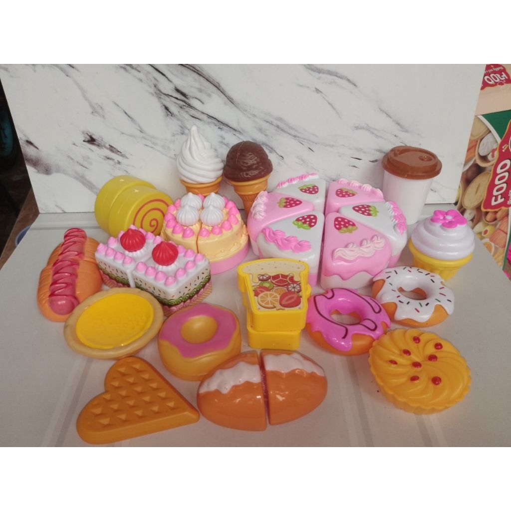 Mainan Edukasi Kue Potong Donat Cake Preloved