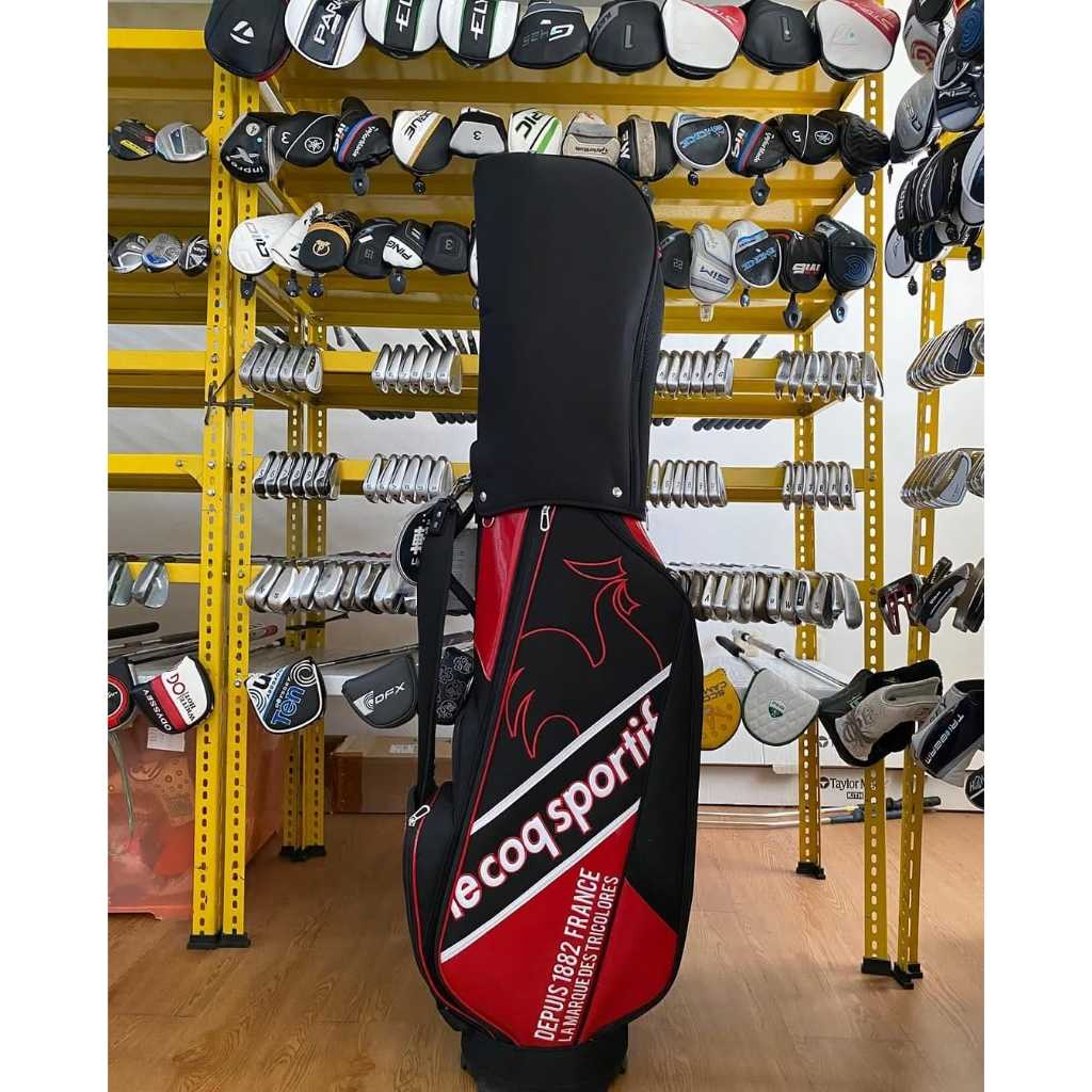 Bag Le Coq Sportif Black and Red - Brand New - Cart Bag Golf