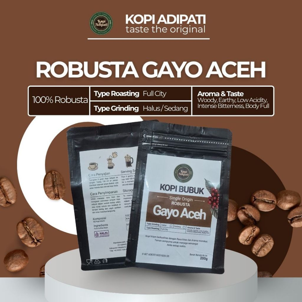 Kopi Bubuk Robusta Gayo Aceh