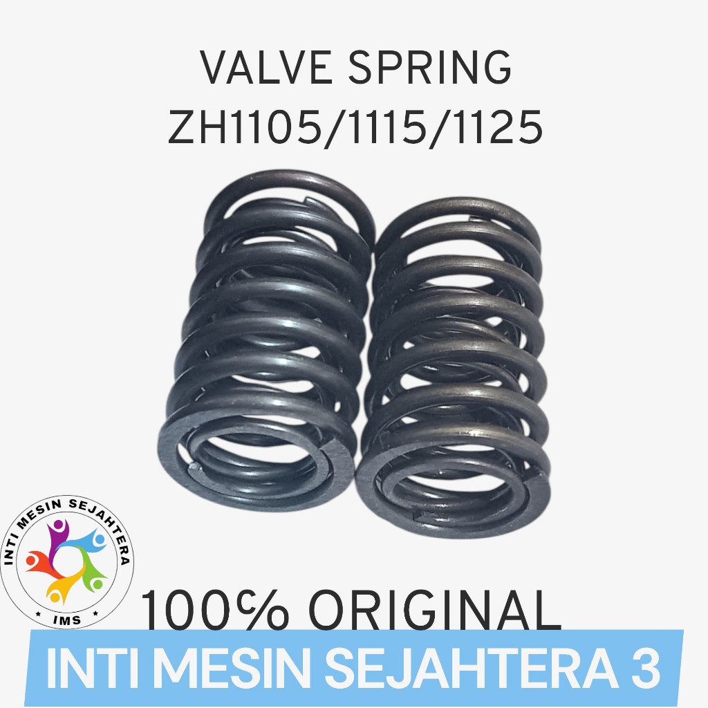 Valve Spring ZH1105 / Per Klep Spring Valve Mesin Diesel / Per Klep ZH1105/1115/1125 (1Set Isi 2Pcs)