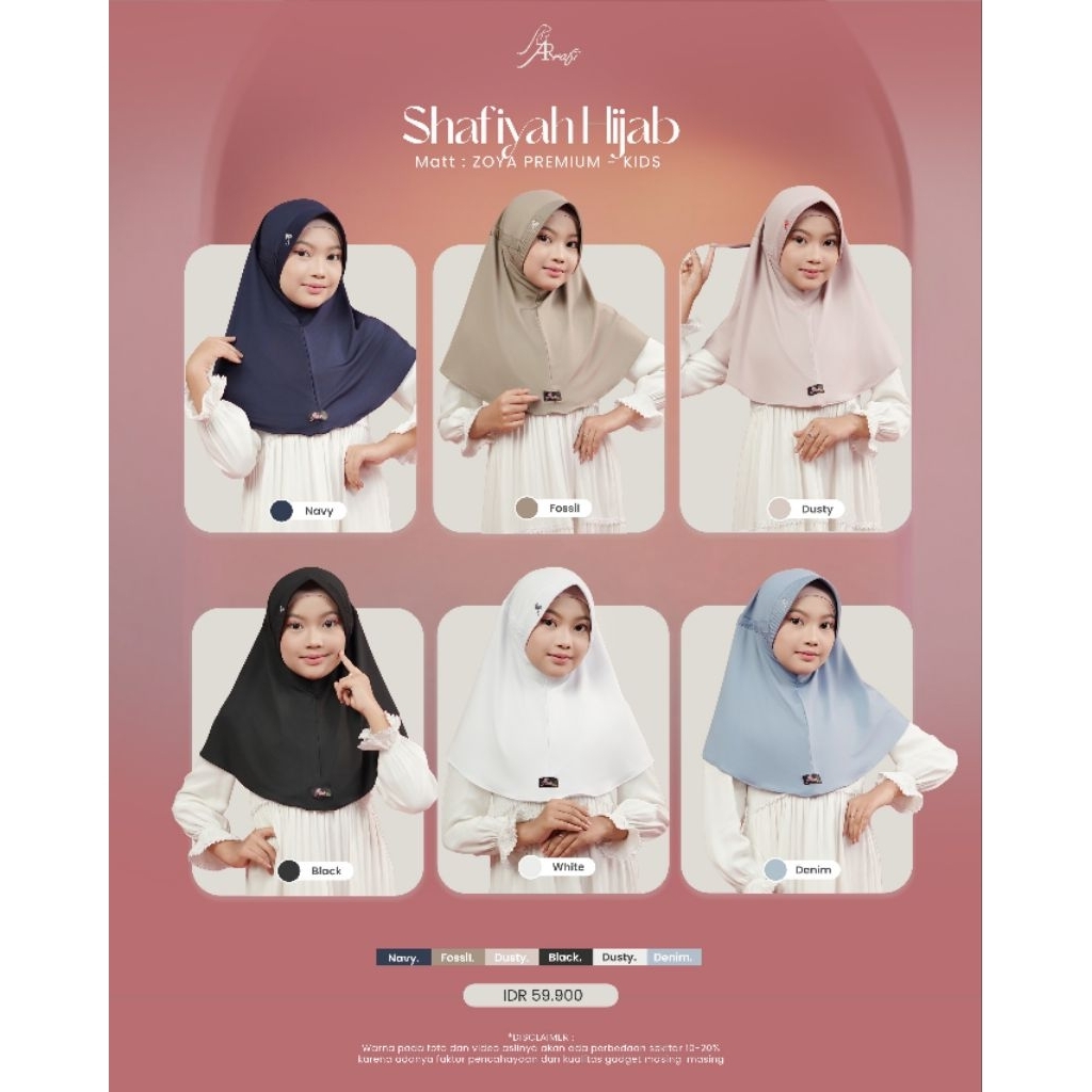New AR‼️Shafiyah Hijab Kids atau AR 093 Kids - Variasi tali serut - ORI BY AR RAFI