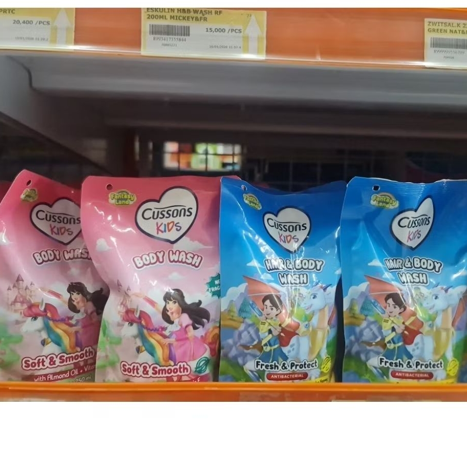 Cusson kids sabun dan shampoo refill