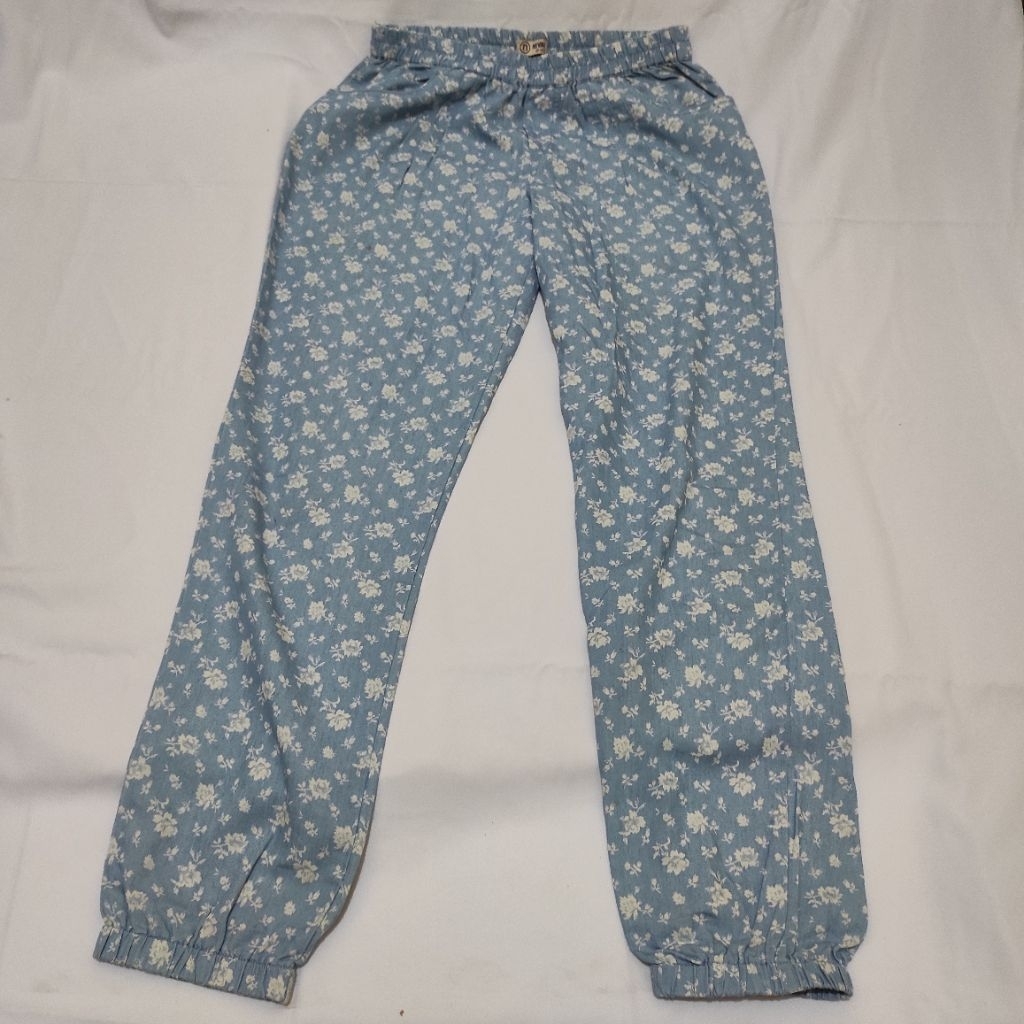 [TOKO ROMBENGAN] CELANA JOGER MOTIF BUNGA