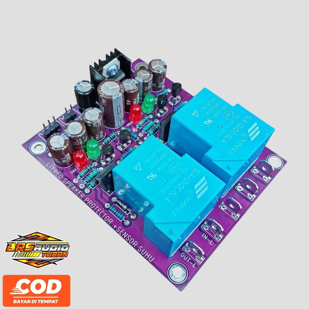 Kit Speaker Protektor Stereo Plus Sensor Suhu Pcb Double Layer