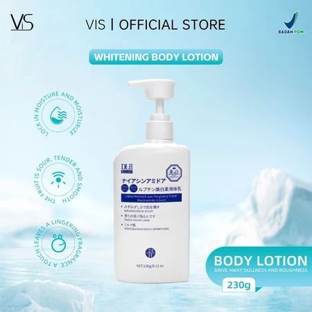 DL-H Niacinamide Body Lotion Cerah Alami Penghilang Bekas Dan Collagen