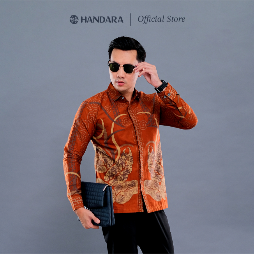 Batik Handara - Ranacotta Kemeja Pria Furing Erro