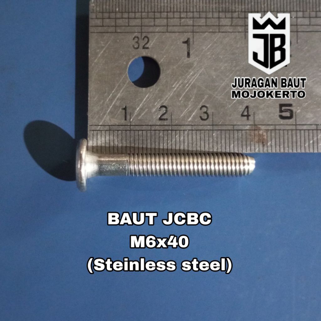Baut JCBC SUS 304 m6x40 (4cm) Stainless steel
