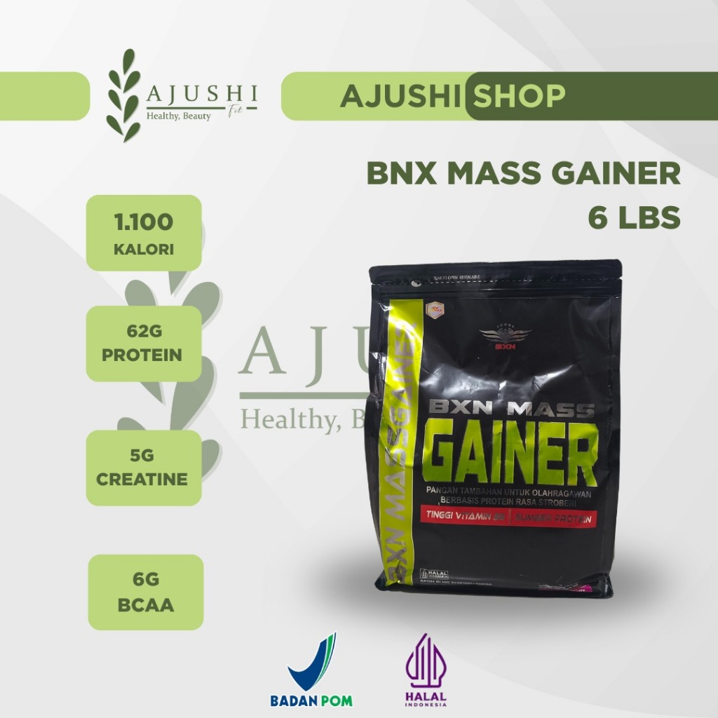 BXN Mass Gainer 6 Lbs - Susu Tinggi Protein - Suplemen Fitness - Muscle Gain