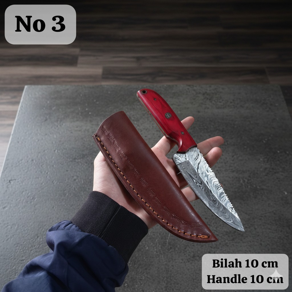 HK Pisau Dapur I Pisau Multifungsi I Pisau Survival I Pisau Damascus Original