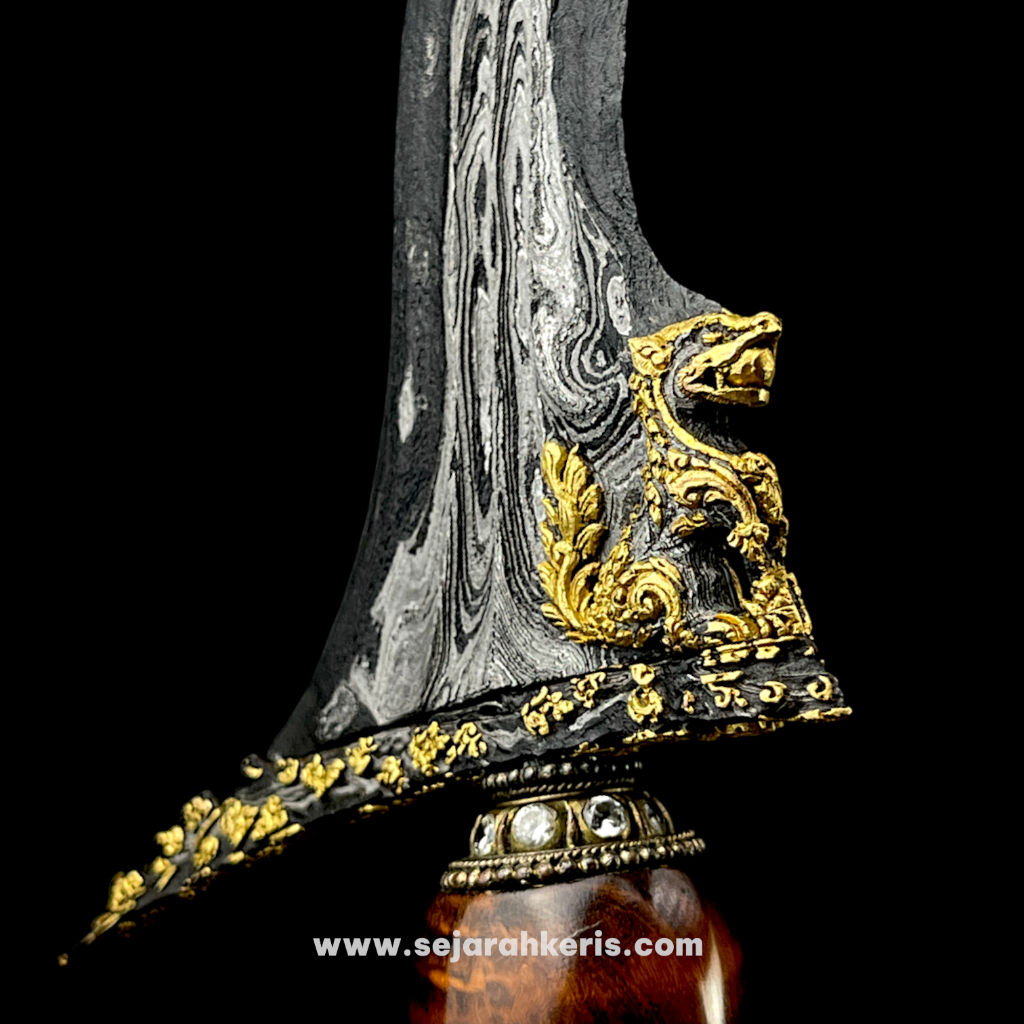 Keris Singo Barong Luk 13 Kinatah Emas Mataram Senopaten
