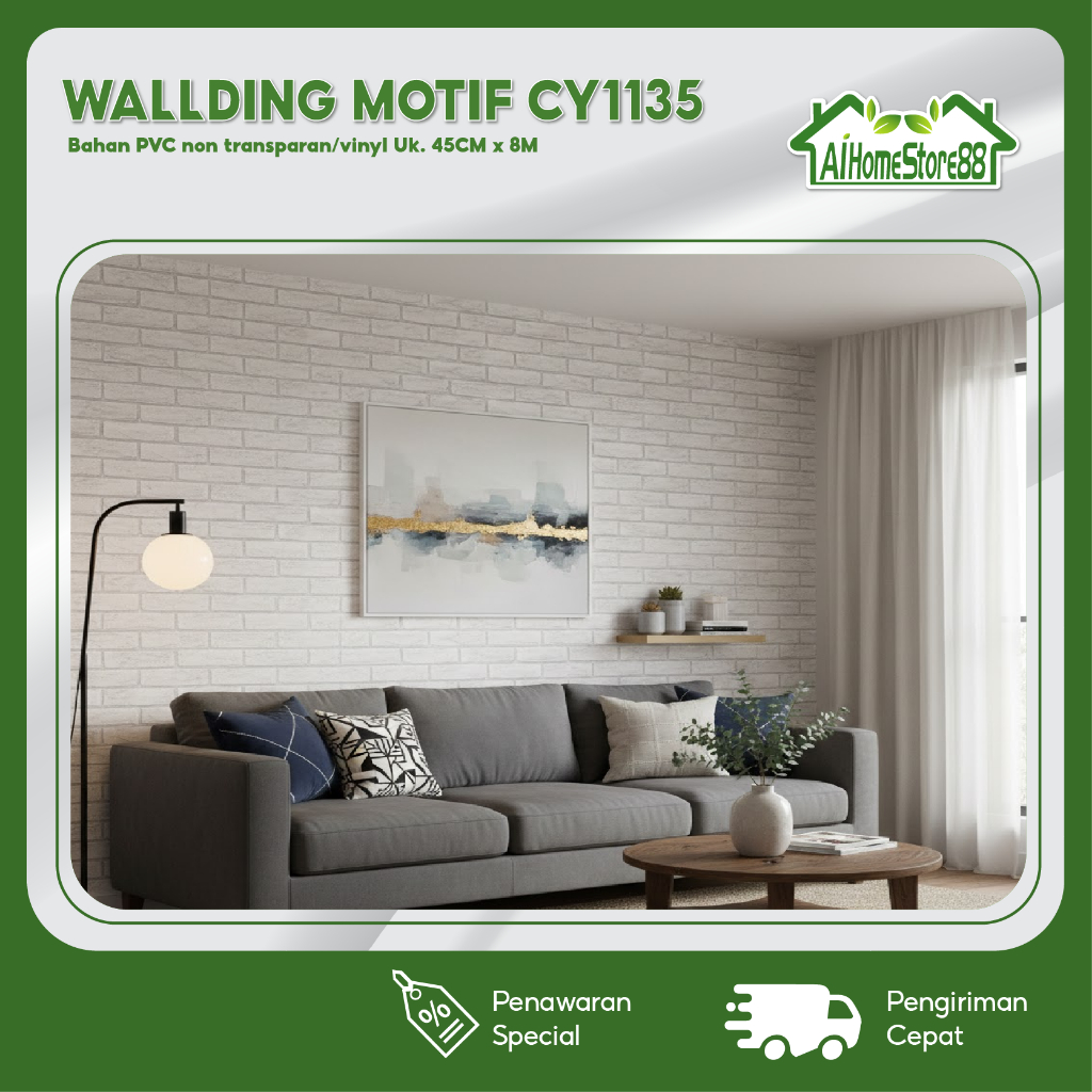 Wallpaper Dinding Kamar Tidur  Motif Cy1135 Best Seller Ukuran 45cmx8 meter