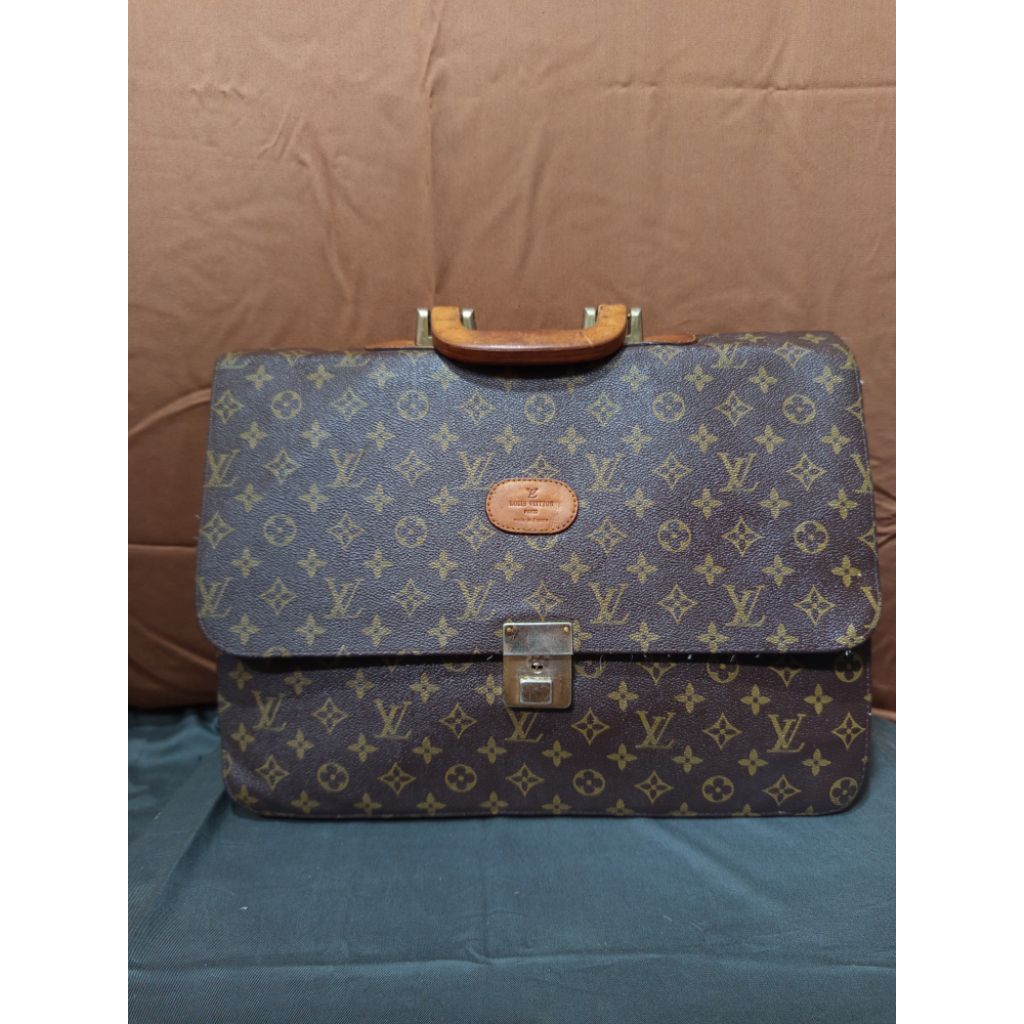 Tas Kerja Tas Laptop LV Paris France Kulit Asli second ori