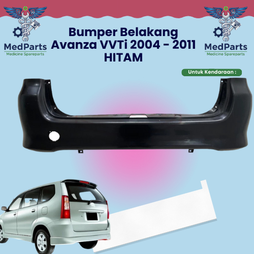 Bemper Bumper Belakang Toyota Avanza Xenia Vvti  Baru Import  2004 2005 2006 2007 2008 2009 2010 201