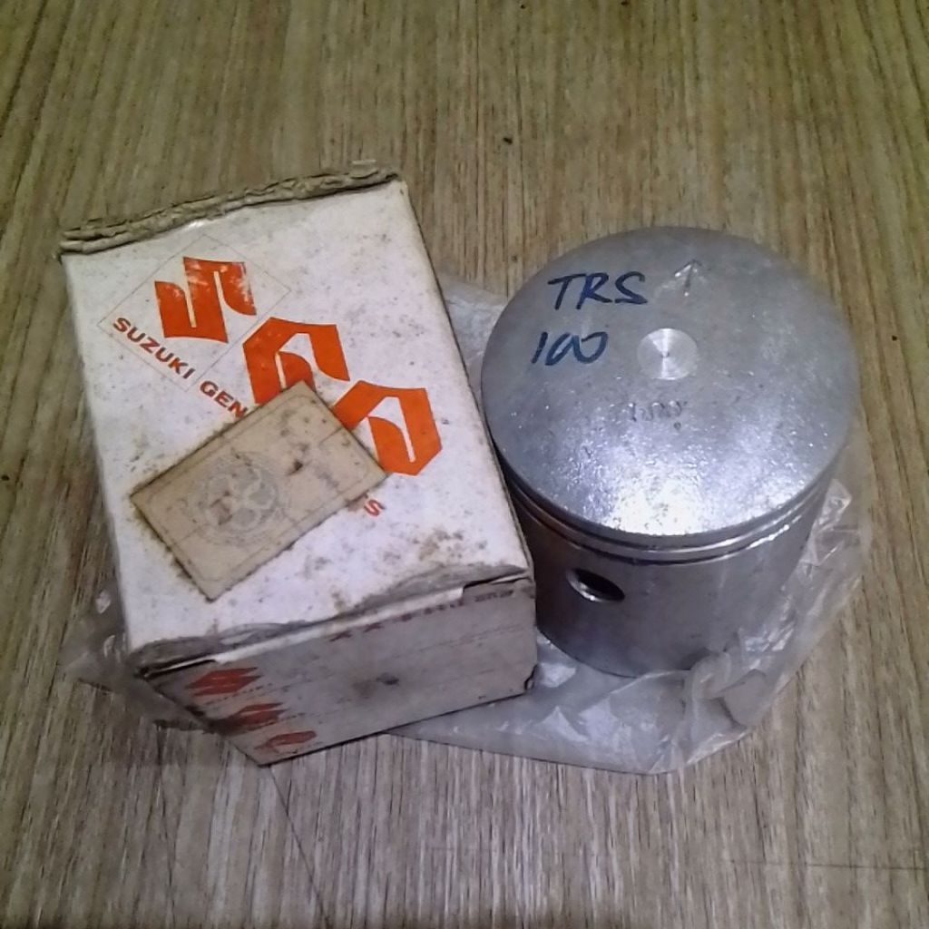 Piston seher seker only SUZUKI TRS 118 TRZ 118 . OVERSIZE OS 100 1.00 . ORIGINAL SUZUKI GENUINE PART