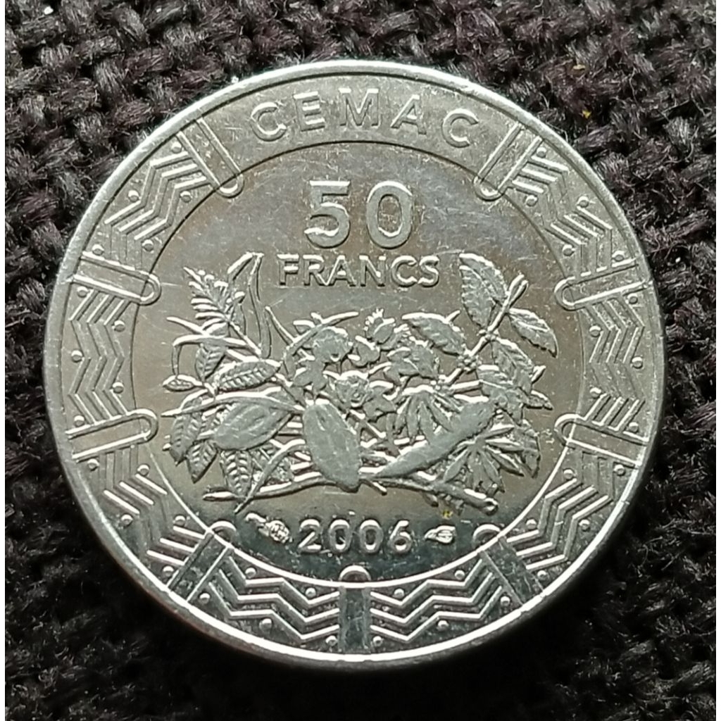 Koin Kuno Afrika Tengah 50 Francs 2006