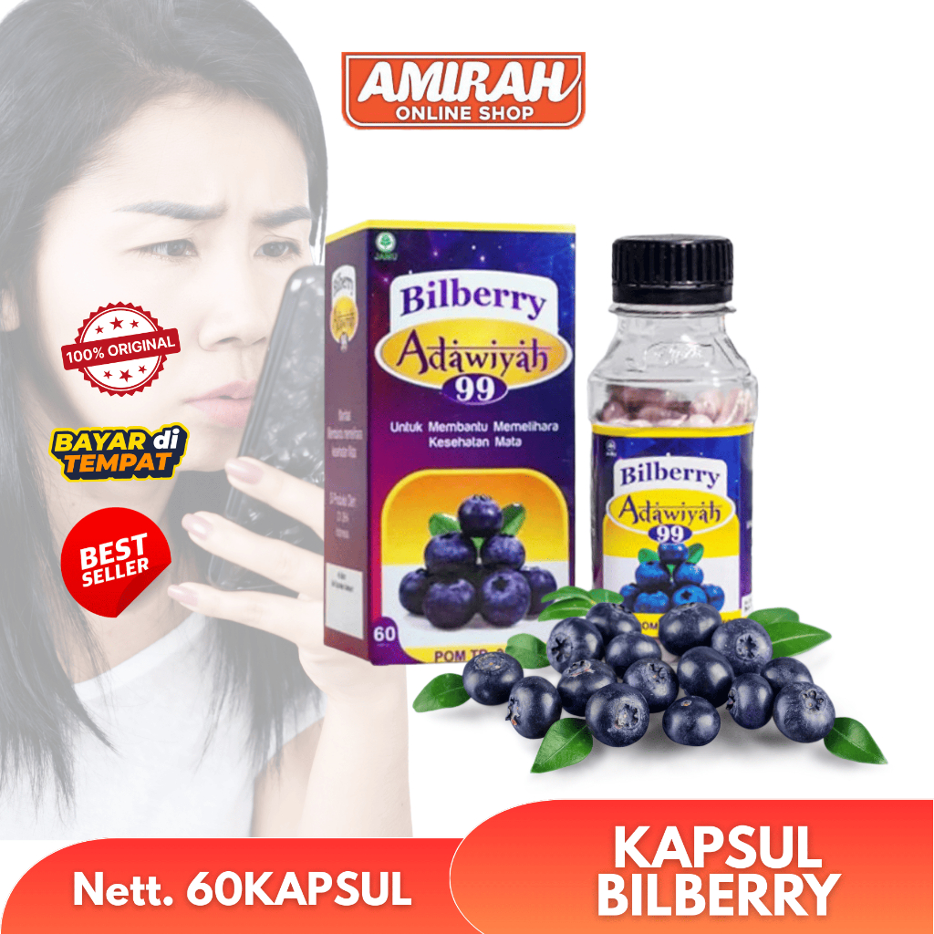 Bilberry Adawiyah 99 isi 60KPS 100% Original