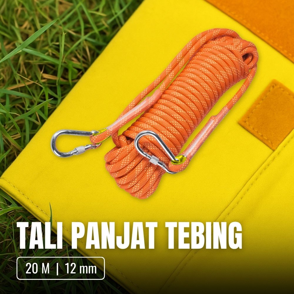 Tali Outdoor Darurat Panjat Tebing Survival Fire Rope 12 mm 20M