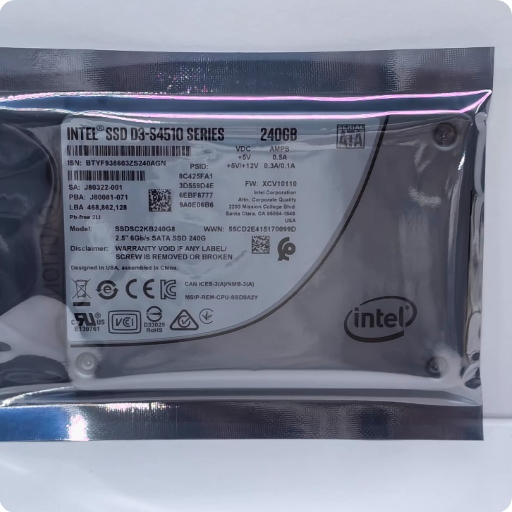 INTEL SSD DC S4510 S3520 480GB 240GB Enterprise SATA 3 2.5 Inch Tahan Lama Stabil Server 6Gb/s SSDSC