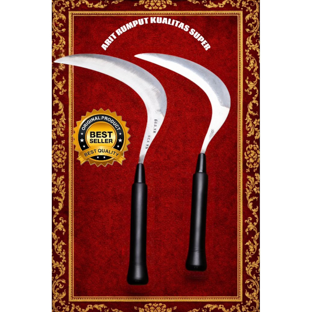 arit rumput kualitas super tajam bahan baja per asli