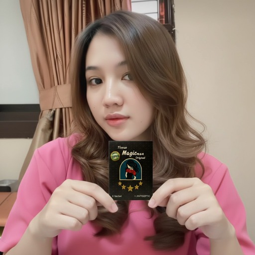 Tisu Antiseptik Magic Man Hitam - Kemenkes RI/BPOM - Produk Aman Original