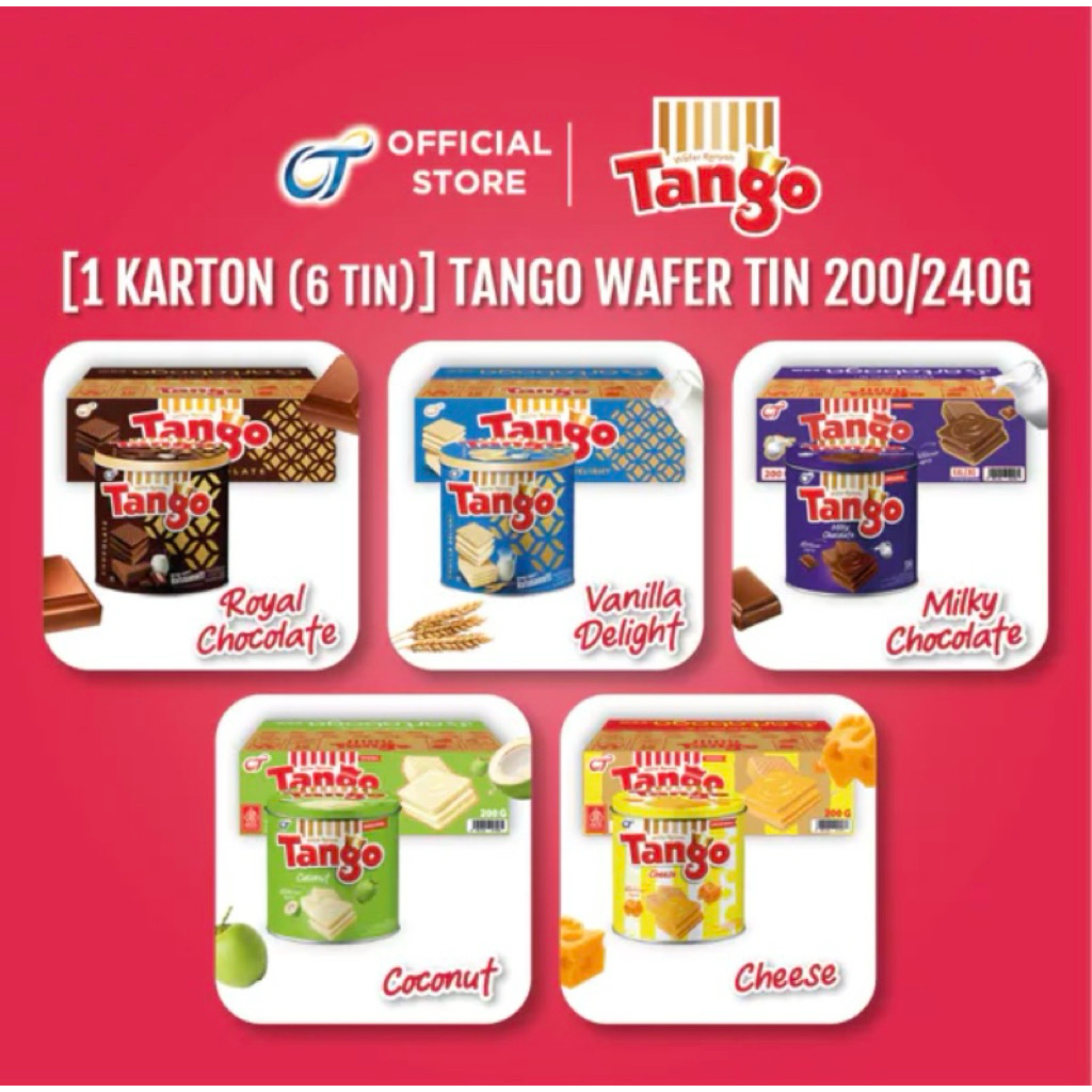 [isi 6] Tango Wafer Kaleng 240g - Tango Wafer Karton