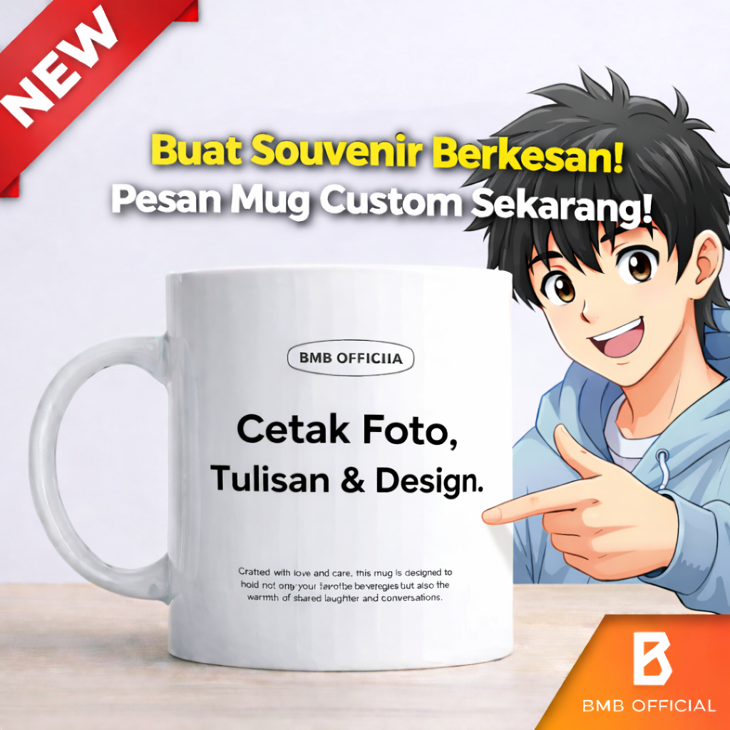 GELAS MUG CUSTOM  / TULISAN /FOTO/ DESIGN TANPA MINIMAL ORDER