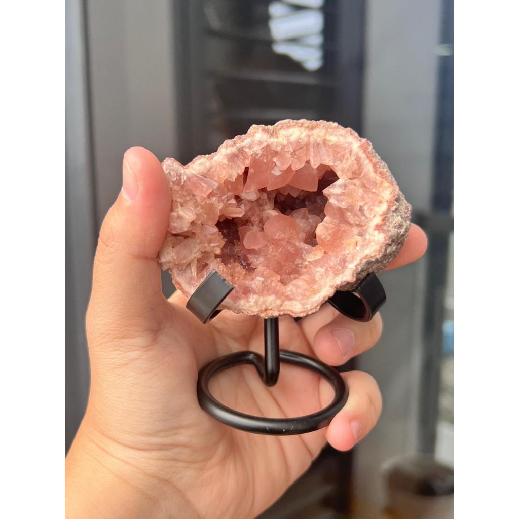 Pink Geode Crystal – Natural Geode of Love & Harmony