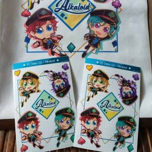 [CLEARANCE] Sticker Sheet Alkaloid & Trickstar [Enstars Fanmerch by: Nuuron]