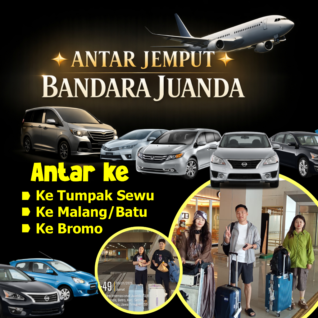 ANTAR JEMPUT BANDARA JUANDA SURABAYA