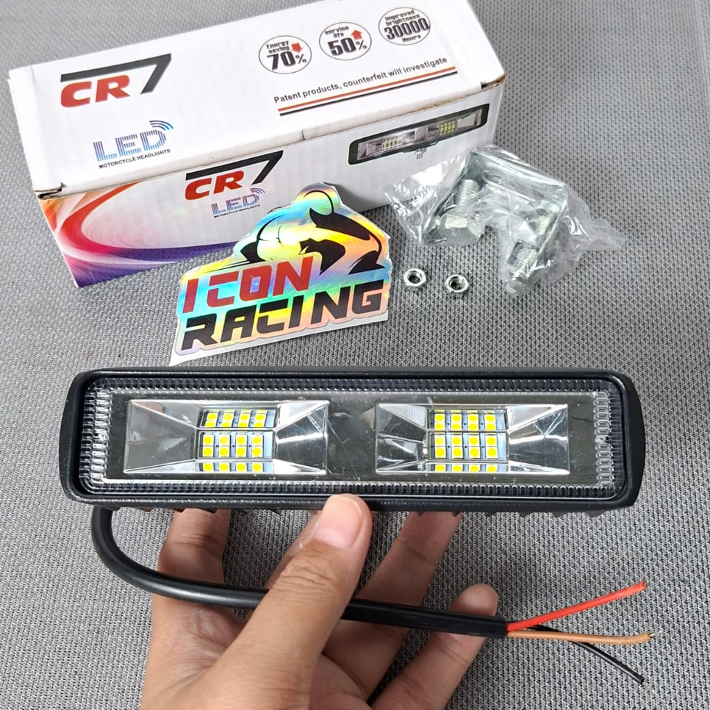 Lampu Depan Sorot CWL LED BAR 4272 CR7 ALUMINIUM Motor/Mobil UNIVERSAL