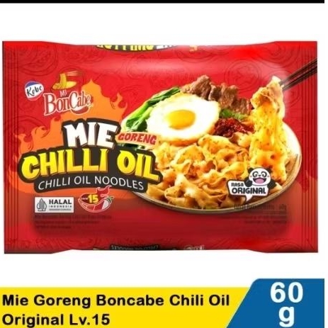 Mie Goreng boncabe chili oil original KOBE lv.15 60g - Surabaya