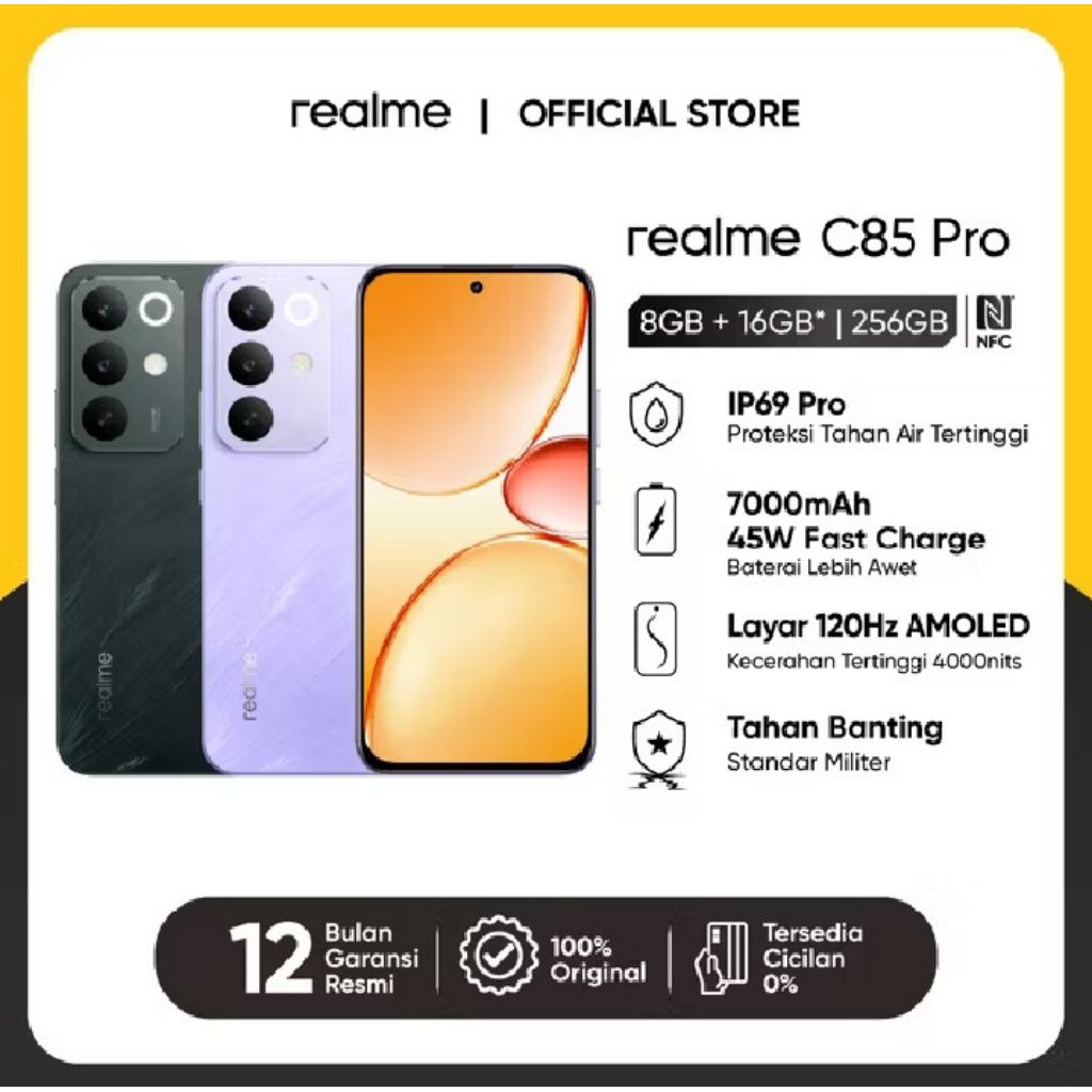 REALME C85 Pro 8GB+256GB (7000mAh Titan Battery) IP69