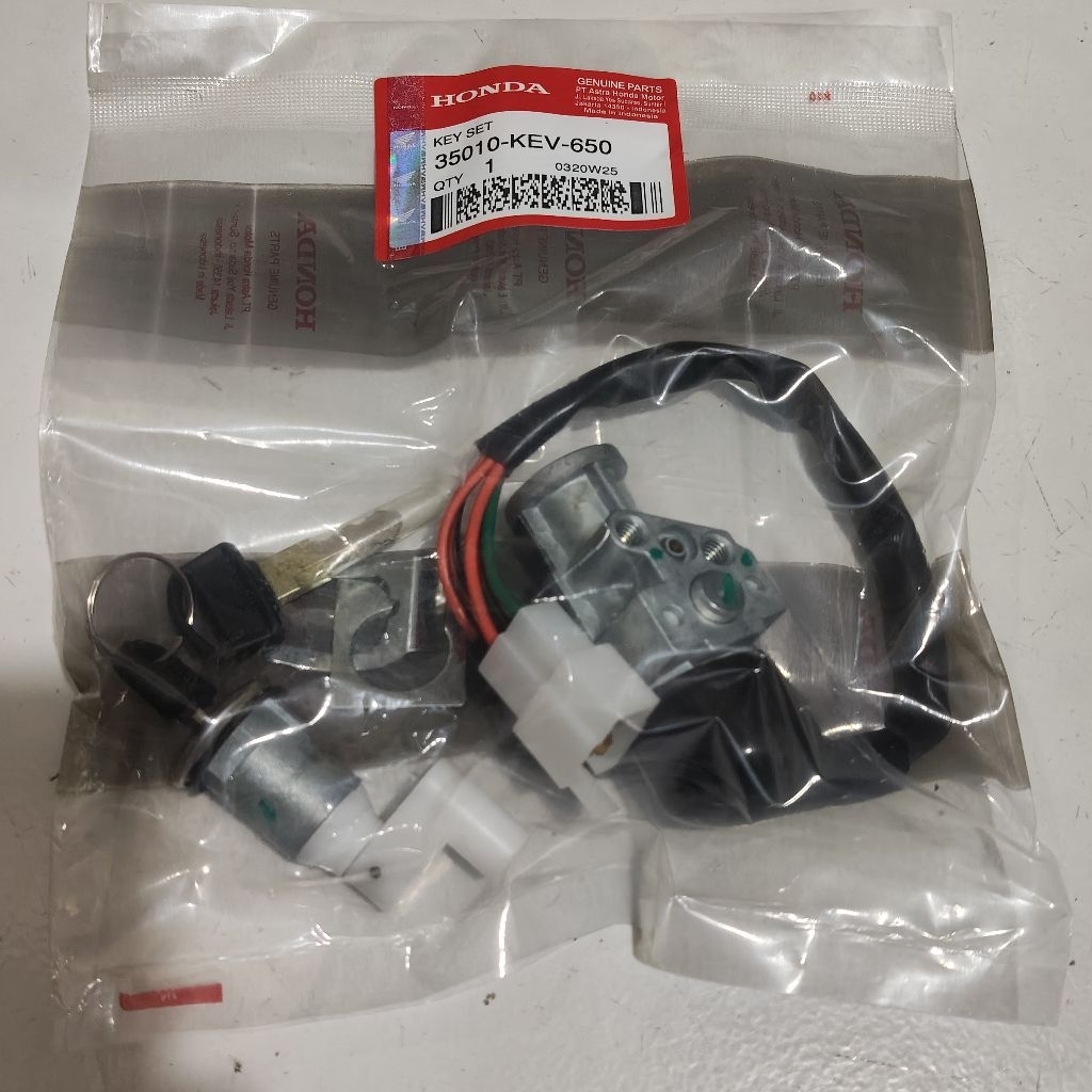 35010-KEV-650 Kunci kontak plus kunci jok 1set Assy supra x Supra fit lama KEY SET ORIGINAL 35010KEV