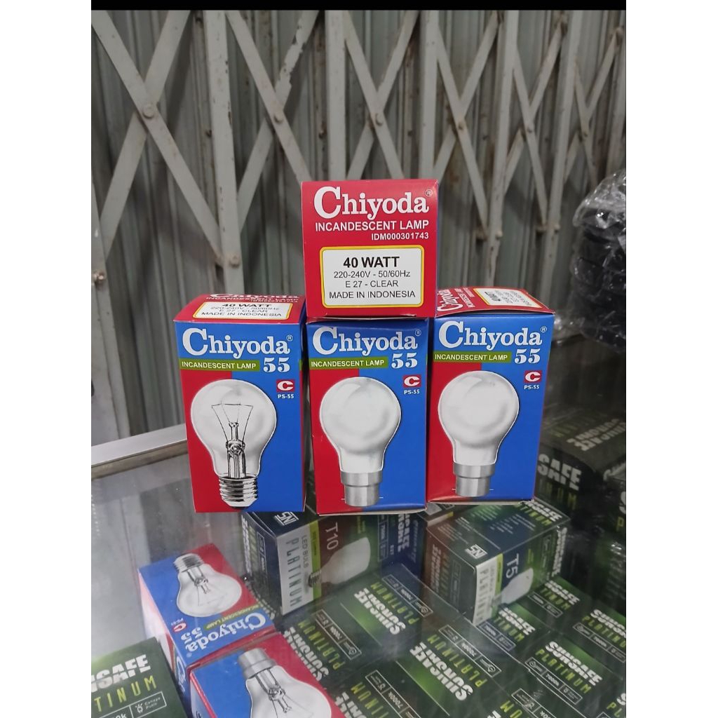 lampu pijar chiyoda kuning lampu ayam 40W