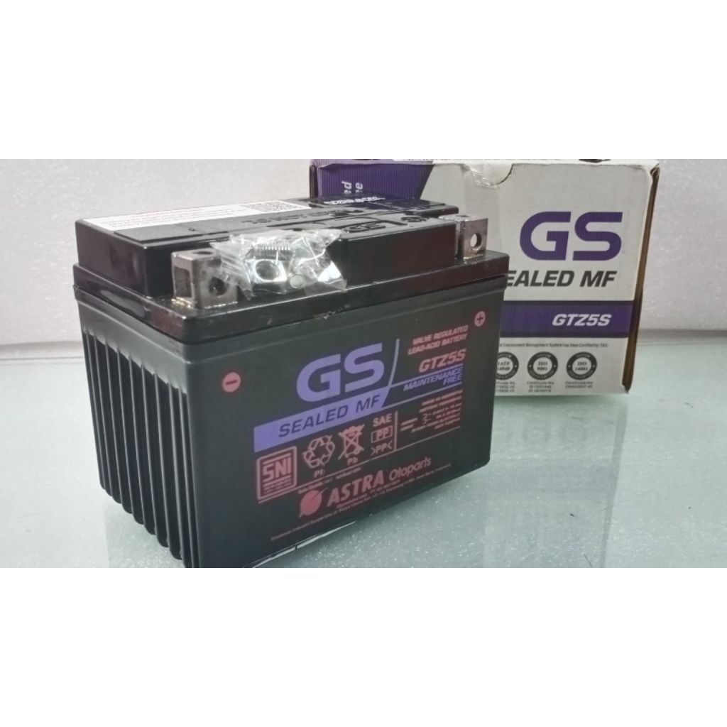 AKI GS ASTRA GTZ5S aki kering aki GS ASTRA OTOPART AKI MOTOR HONDA YAMAHA