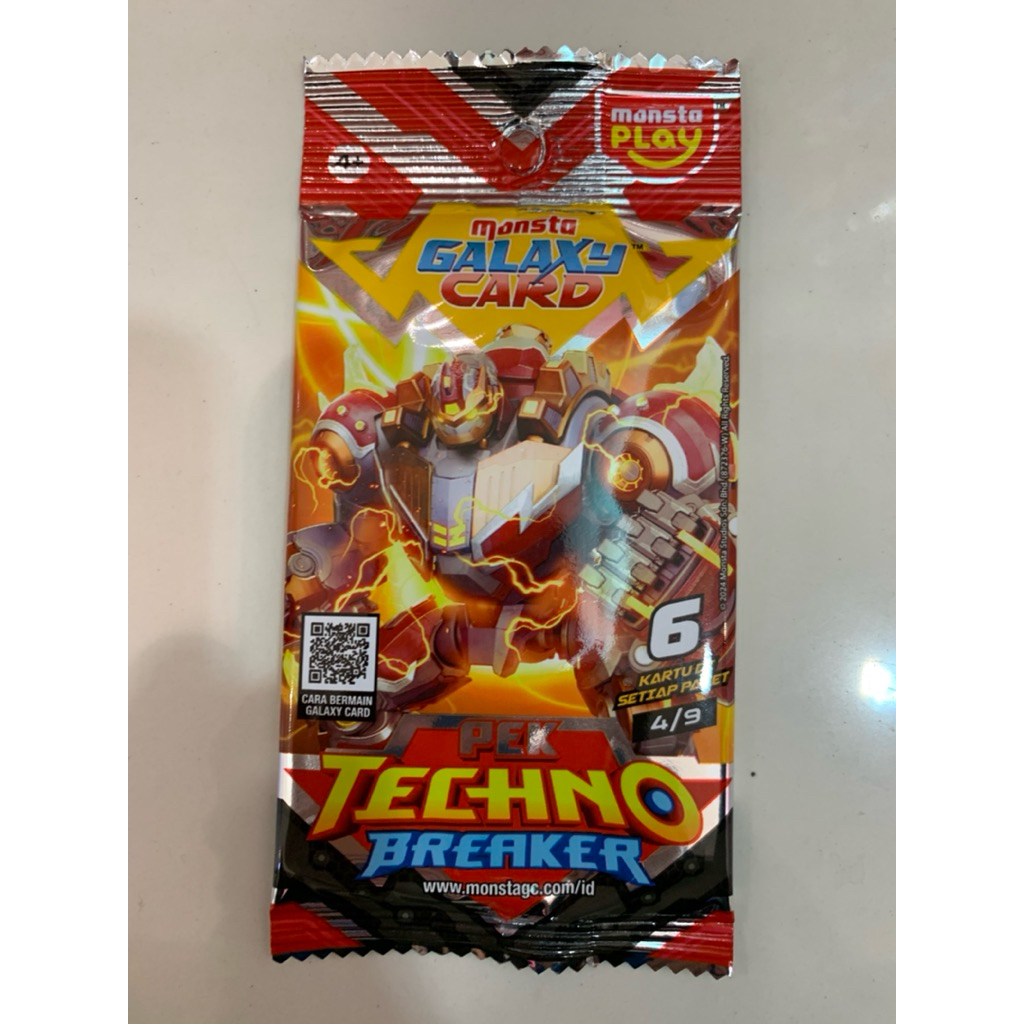 Kartu Boboiboy Monsta Galaxy Card Pek Techno Breaker 4/9 SR Mecha Gentar