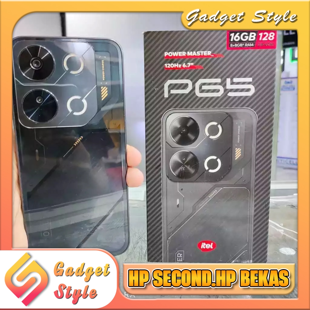 iTel P65 Ram 8 Rom 128GB Second Resmi Gadget Style Store