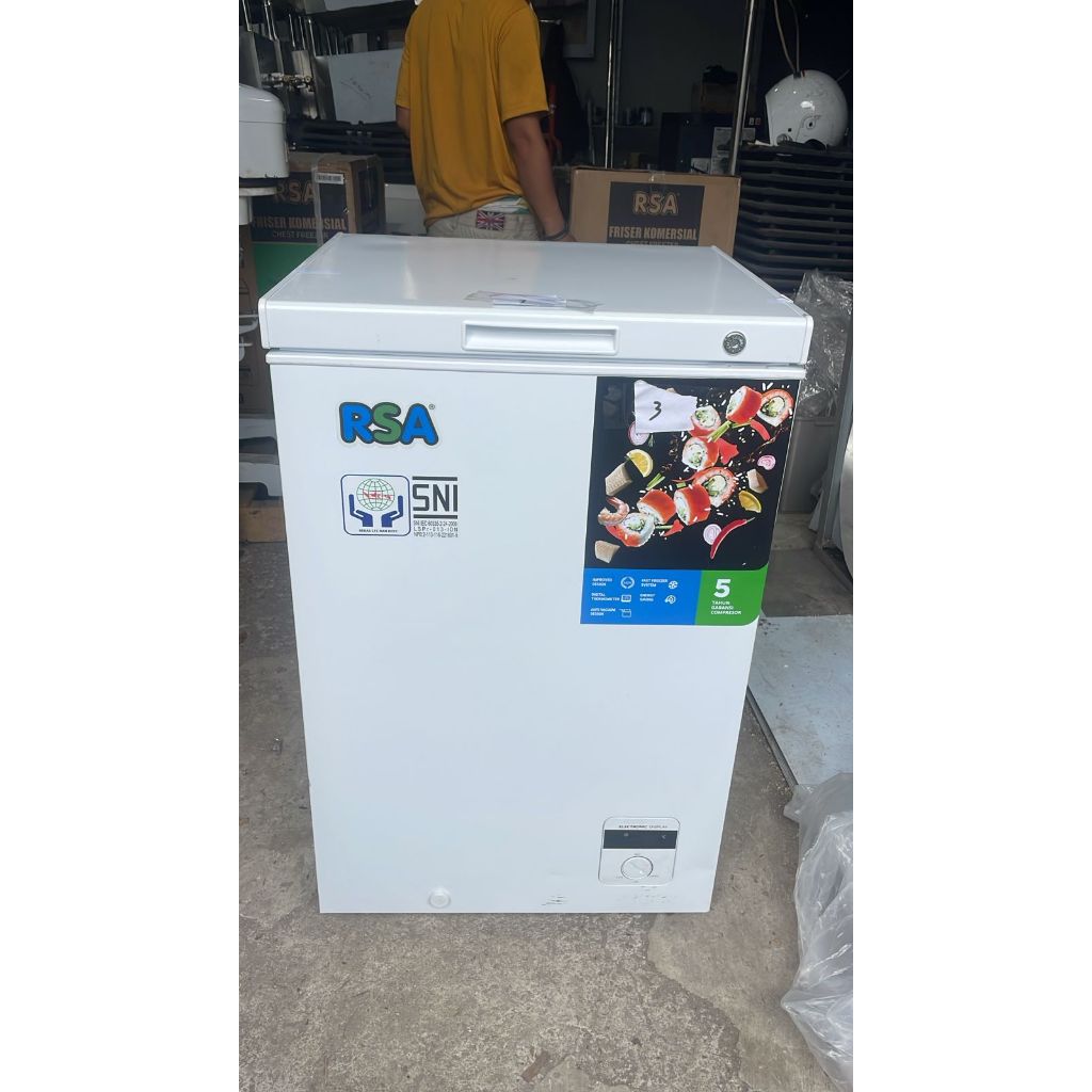 RSA CF-110 Chest Freezer - Box Pendingin Frozen Food Ice Cream Dll (3)