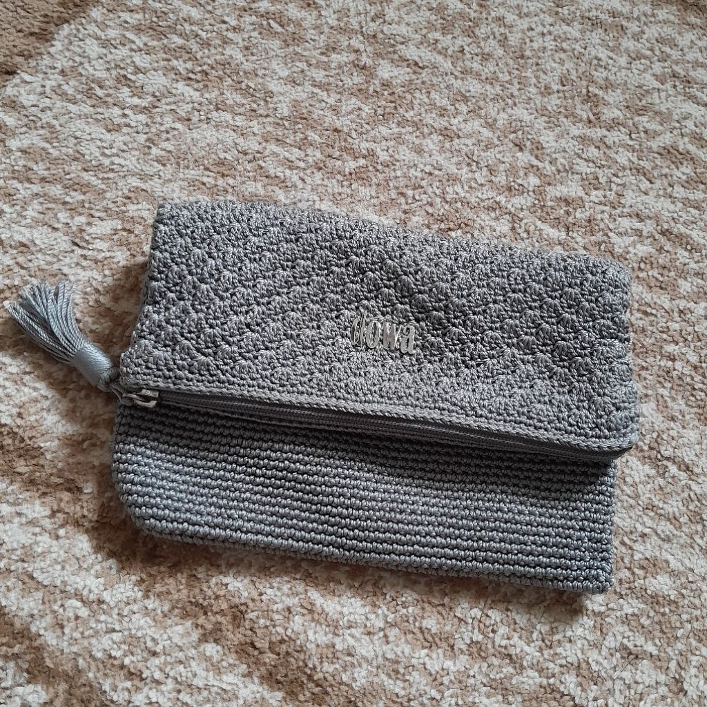 Dompet Clutch Dowa Grey