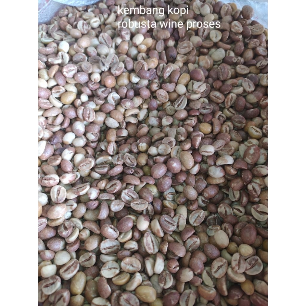 1 kg greenbeans robusta wine||biji mentah