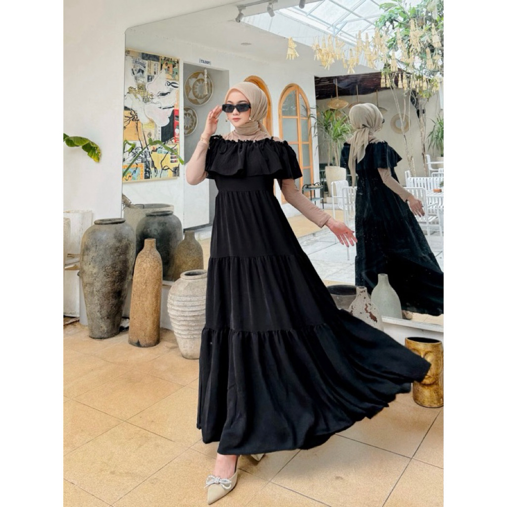 SABRINA OVERALL CANDA TALI DRESS PANTAI BY HAURA