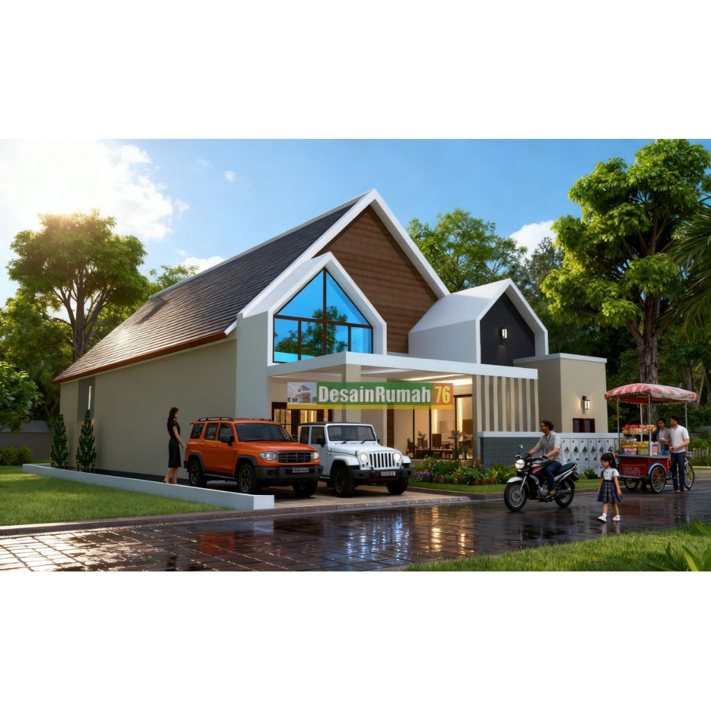 PAKET DESAIN RUMAH 12x30, Desain rumah minimalis, jasa desain rumah, gambar rumah murah
