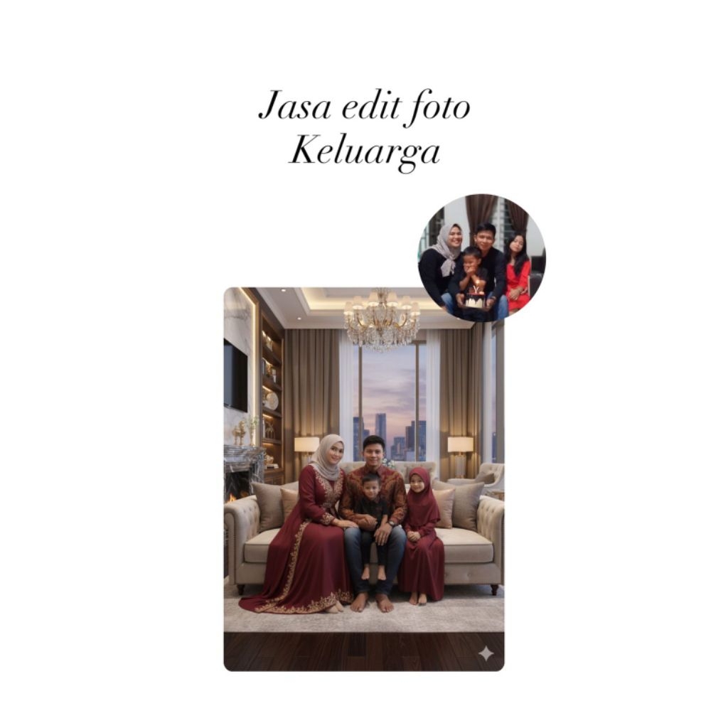 jasa edit foto keluarga