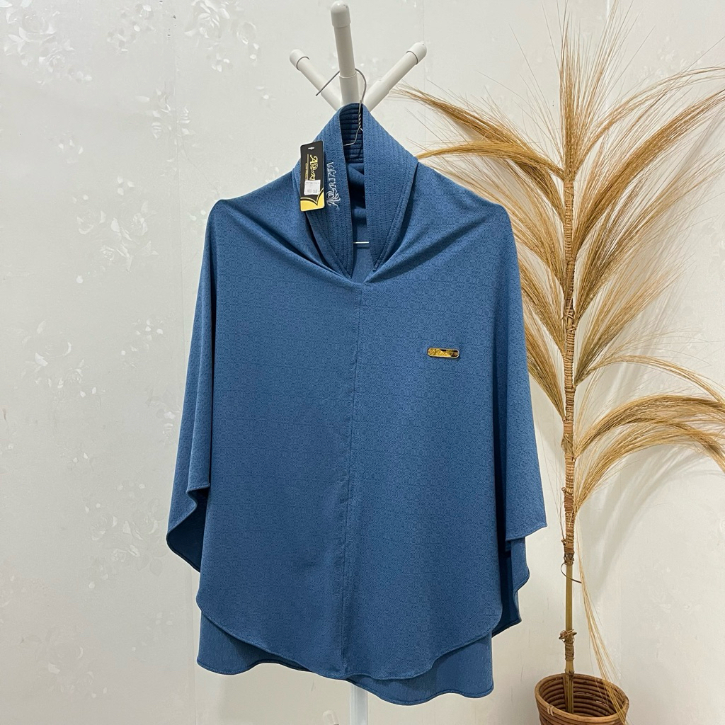 Jilbab Instan Seri Denim Premium (FREE POUCH) / Hijab Instan Biru Denim / Jilbab Denim / Kerudung In